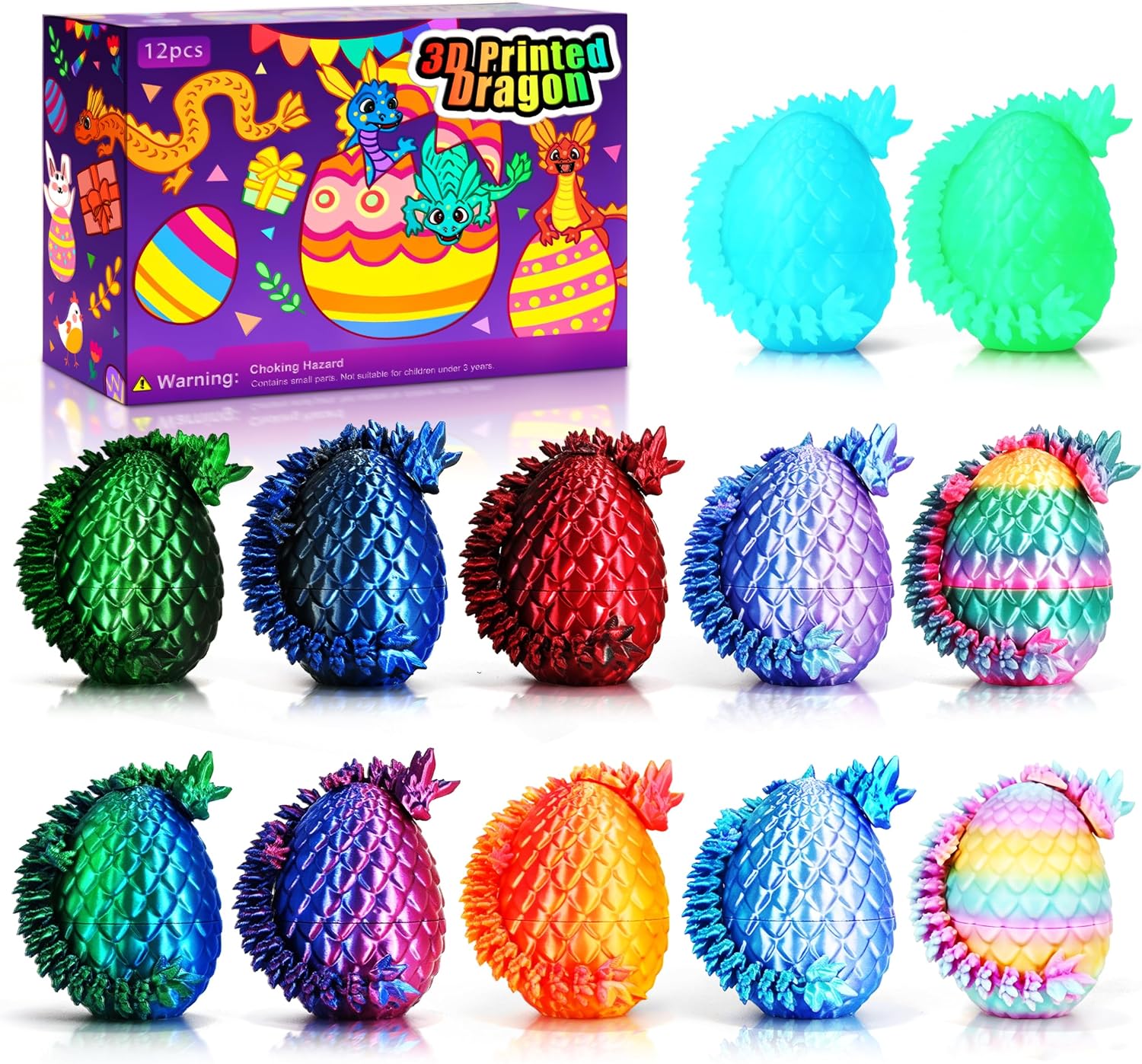 Detalle de Impossmaker Dragon Eggs 12PCS 3D Printed Set