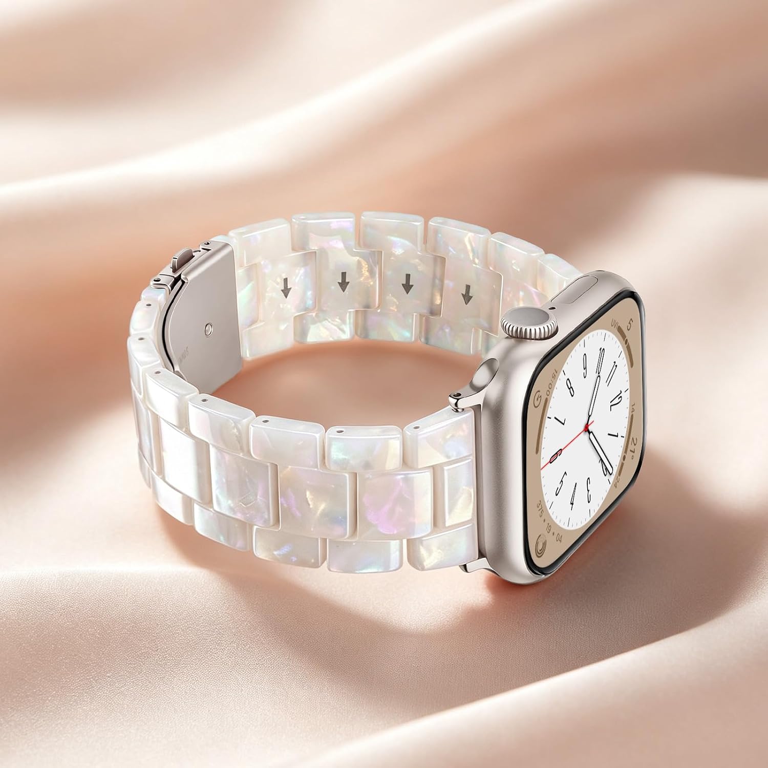 Thumbnail 2 de V-MORO Resin Band for Apple Watch (Starlight Buckle, Aurora White) — 42mm/41mm/40mm/38mm