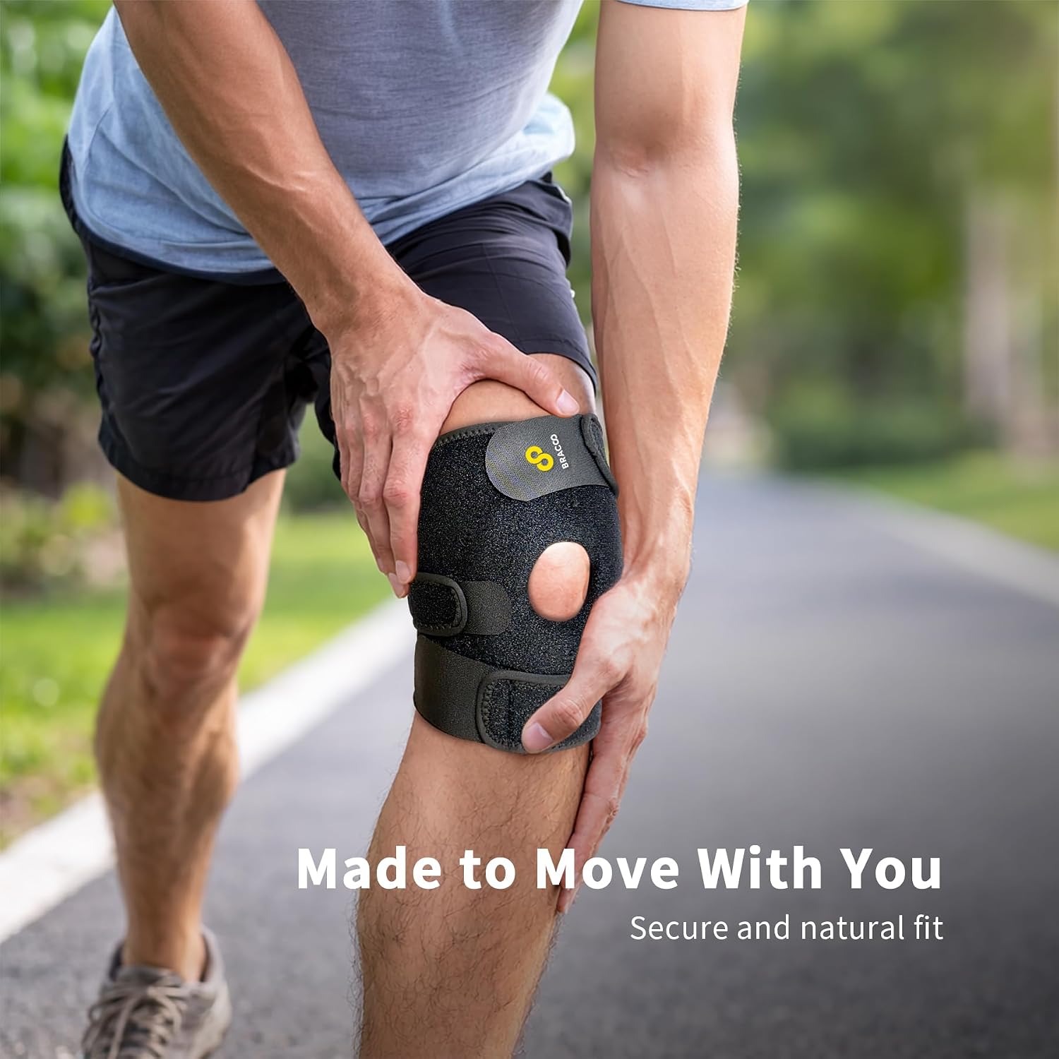 Detalle 1 de BRACOO KS10 open patella knee brace support
