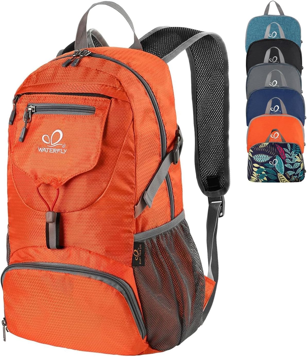 Detalle de Waterfly Ultra Lightweight Foldable Backpack 20L – Packable daypack for hiking, travel & camping