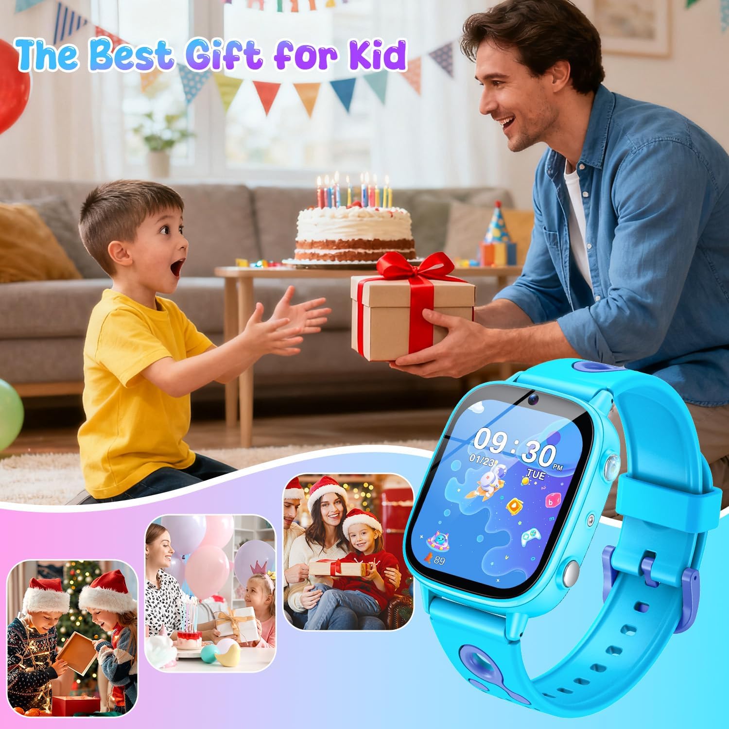 Thumbnail 6 de Montre Connectée Enfant Cadeaux Smartwatch 1,8" HD Caméra et Jeux – Étanche IP68 et 26 puzzles