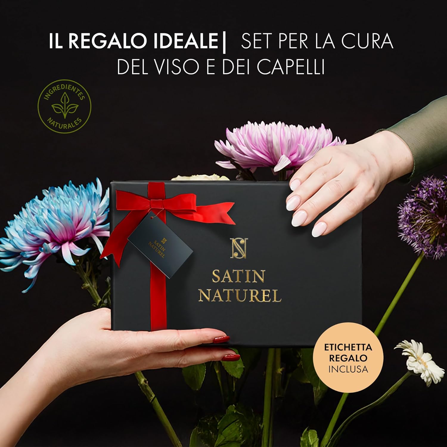 Detalle 2 de Satin Naturel Regalo di San Valentino – Set skincare vegano in confezione di lusso