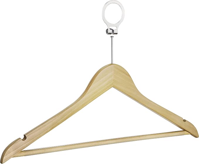 Wenko Perchas de Madera Forma Hotel, Pack 3