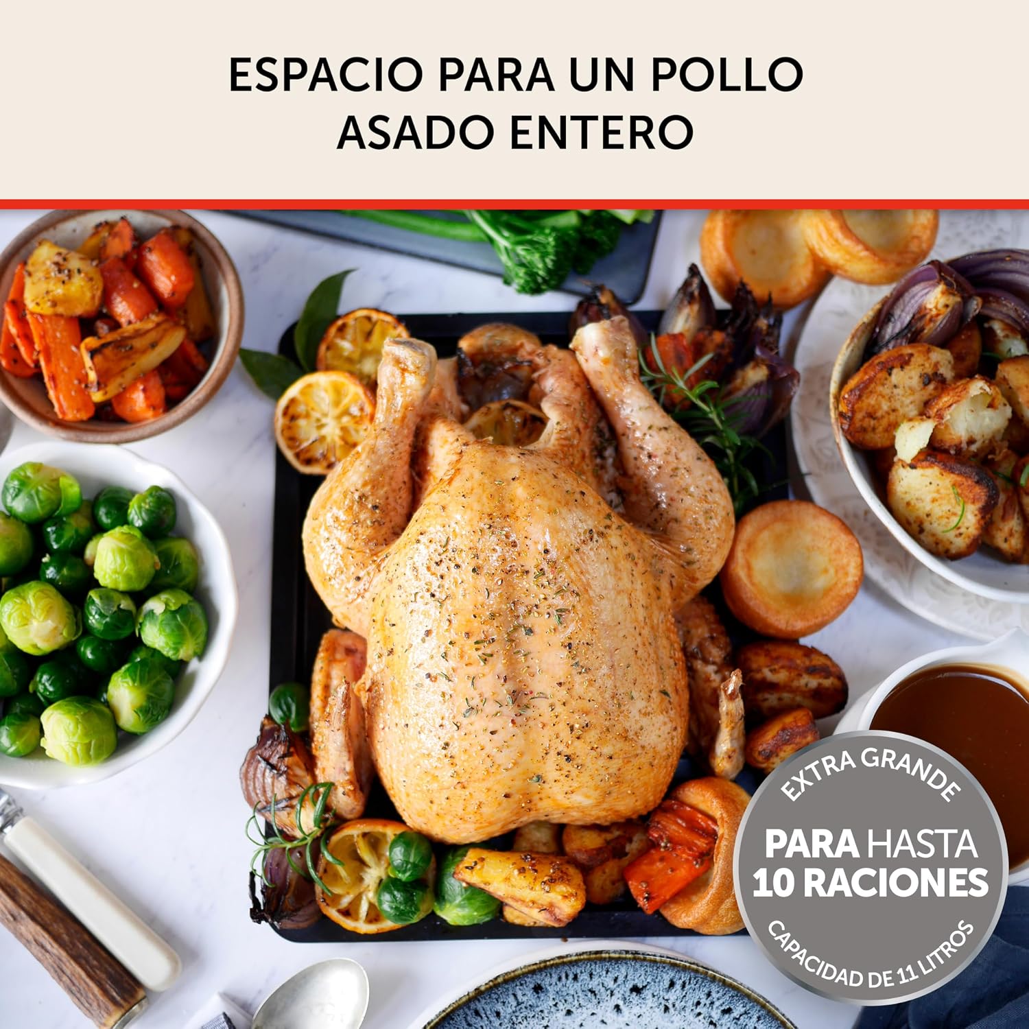 Detalle 2 de Breville Halo Flexi Freidora de aire doble digital 11L 🍟