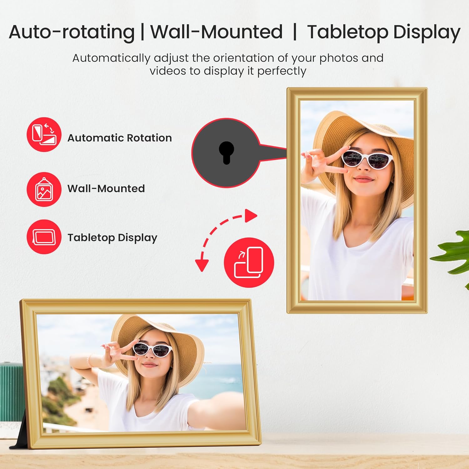 Thumbnail 5 de 64GB FRAMEO 15.6 Zoll Digitaler Bilderrahmen