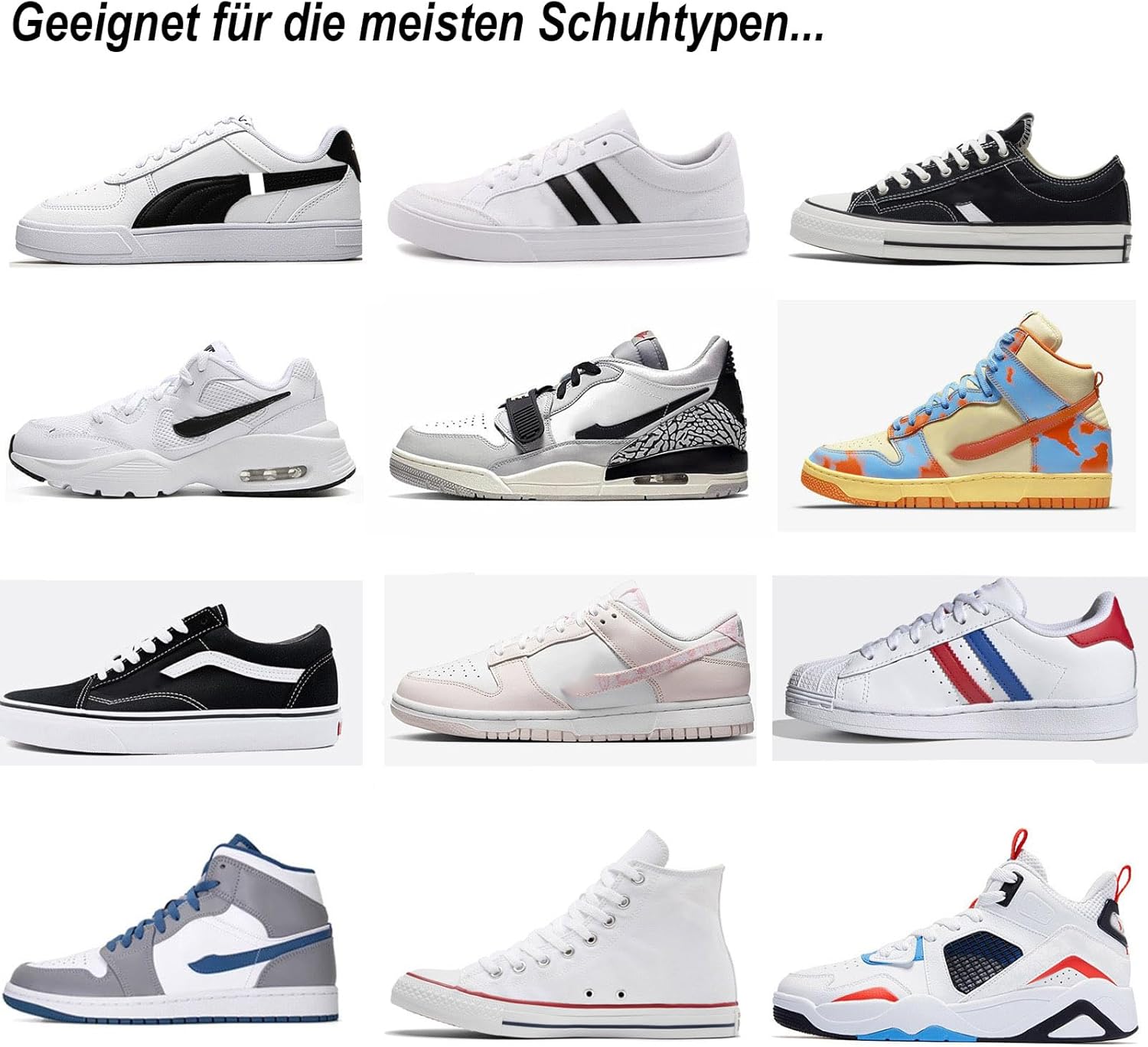 Thumbnail 5 de Stepace 2 Paar flache Schnürsenkel (8 mm) – Premium-Ersatz für Turnschuhe, Sport- und Freizeitschuhe