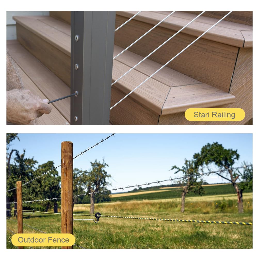 Thumbnail 5 de 20 m Edelstahl Stahlseil Kit 3 mm