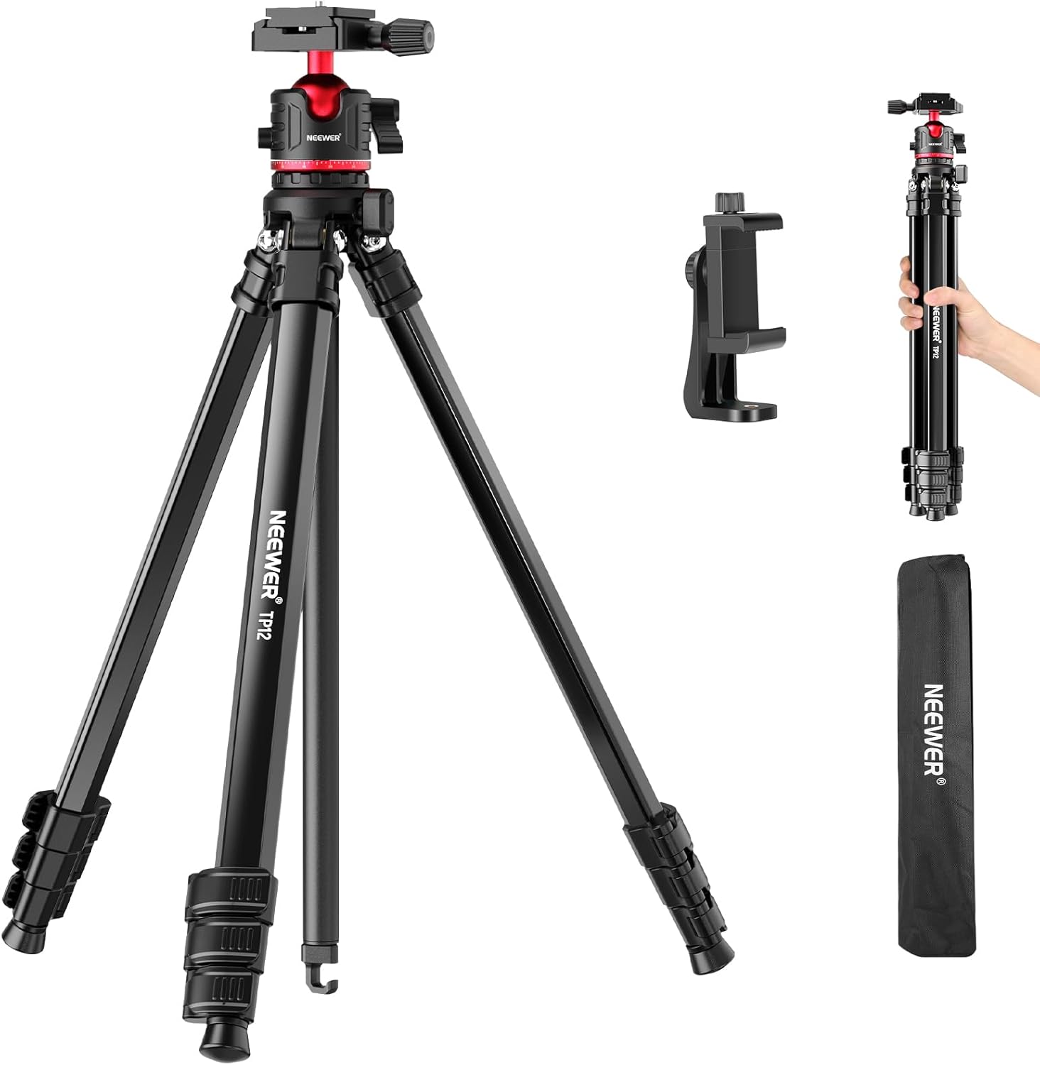 Detalle de NEEWER TP12 Reisestativ 169 cm