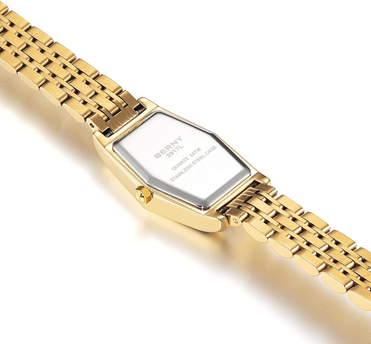 Thumbnail 4 de BERNY Gold Uhr Hexagon Damen Analoguhr