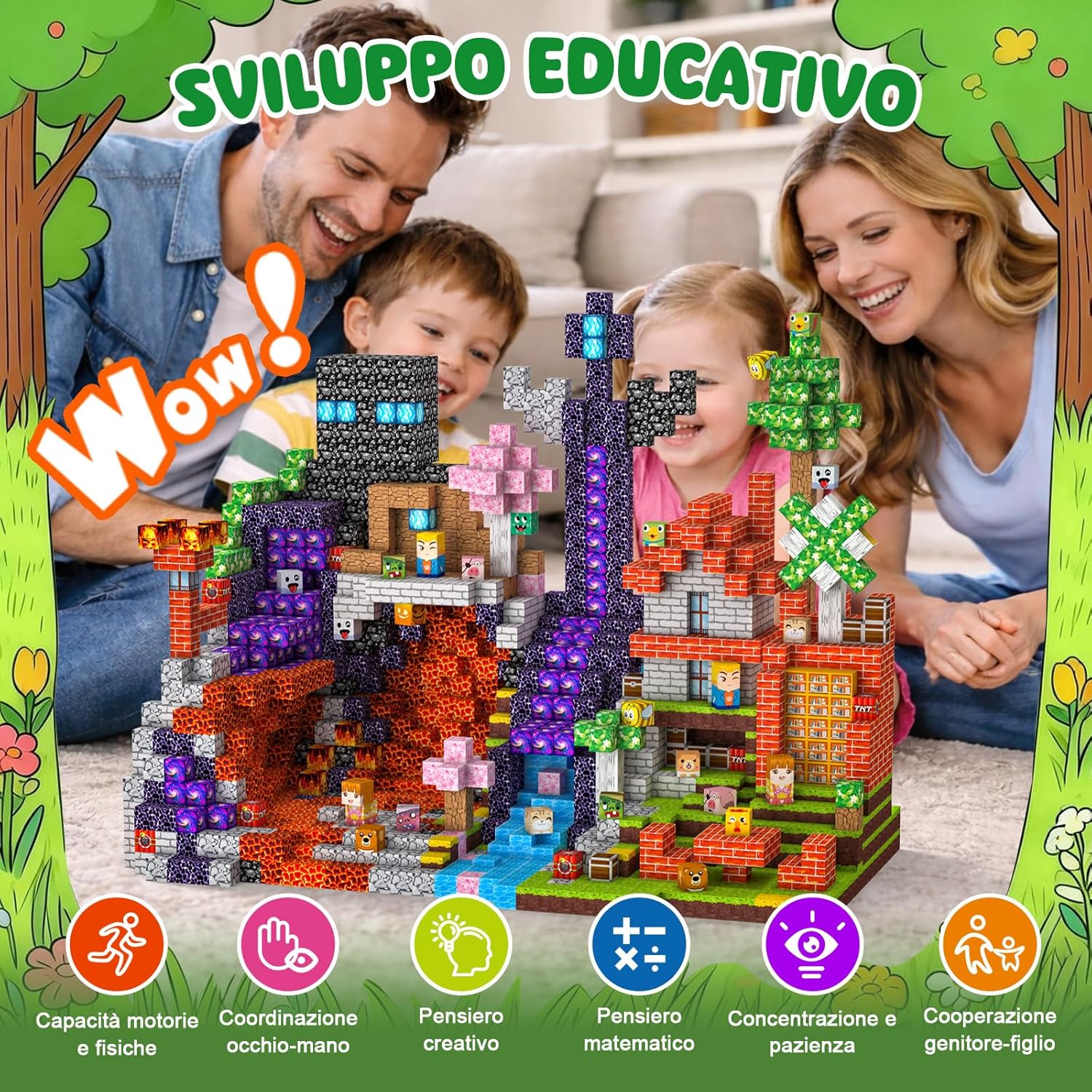 Thumbnail 6 de Crifeton Costruzioni Magnetiche per Bambini da 150 Pezzi (2 cm) – Cubi Magnetici 3+ per imparare e costruire