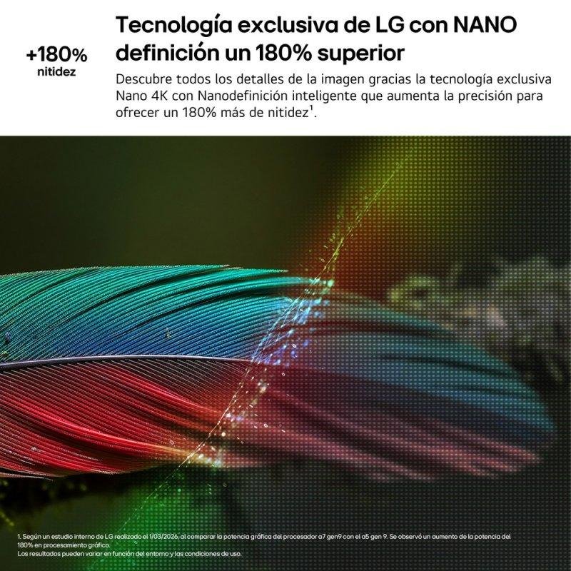Detalle de TV LG NanoCell 85NU900B6LA 85" 4K UHD: cine en casa con webOS