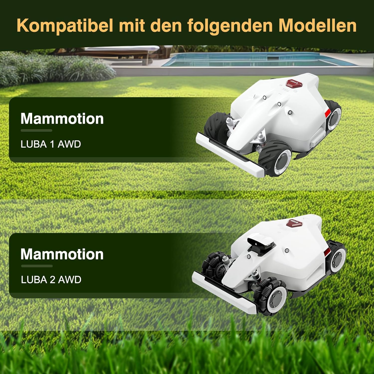 Thumbnail 4 de AUFRÜSTUNG: 2 Messerteller + 14 Titanmesser für Mammotion LUBA 1 AWD und LUBA 2 AWD (bis Baujahr 2024)