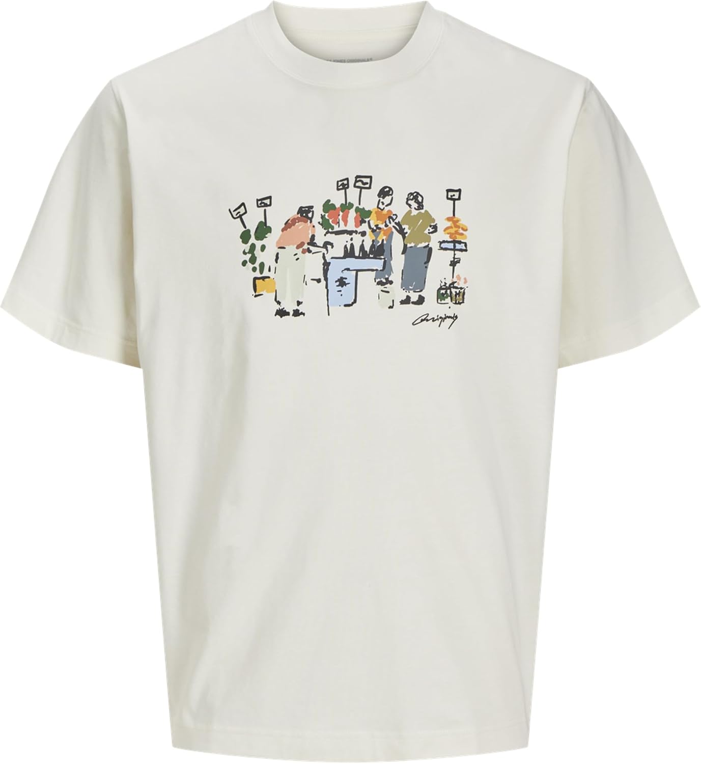 Detalle 2 de JACK & JONES Jormanchester Sketch Tee SS Crew Neck Homme