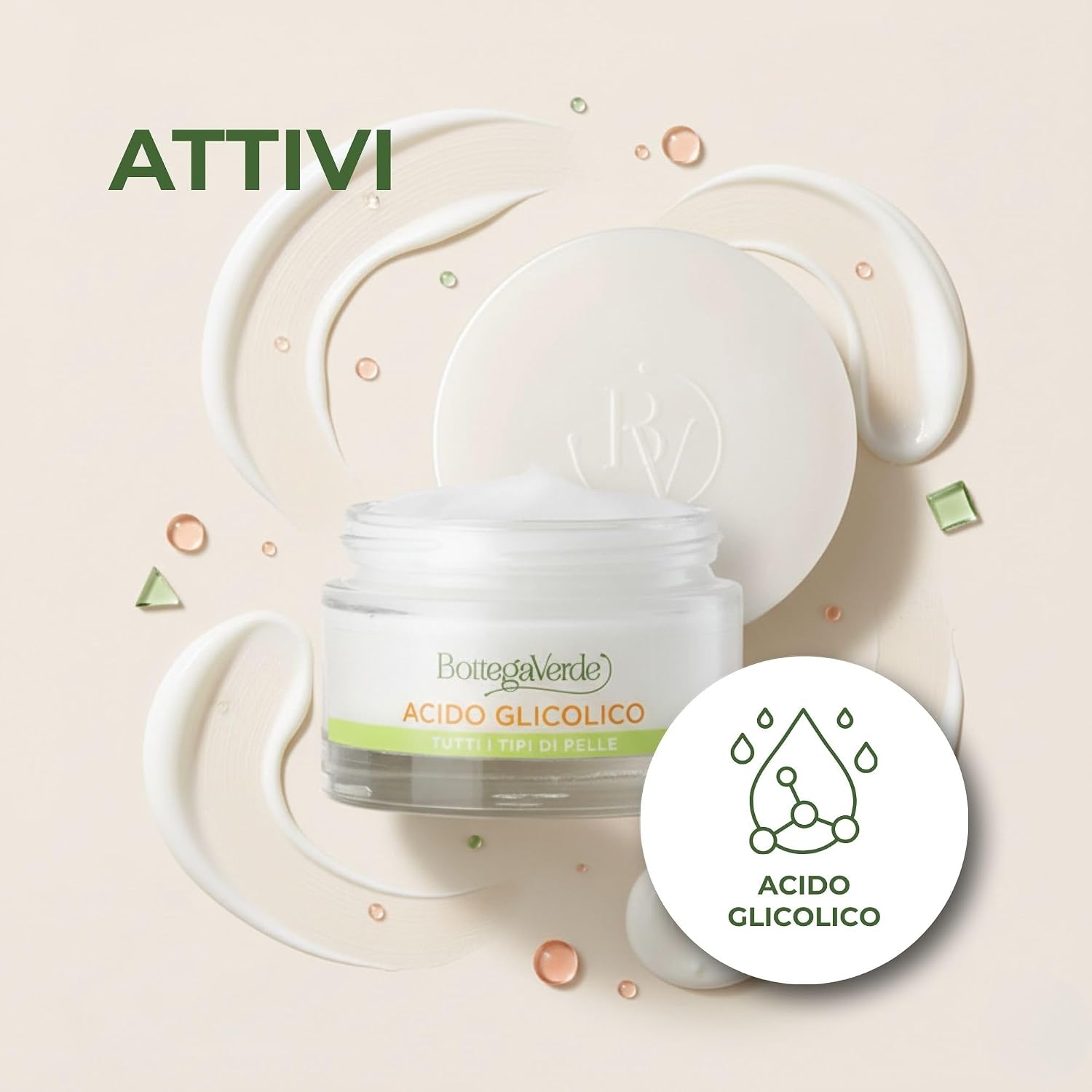Thumbnail 3 de Bottega Verde Crema Viso Rinnovatrice 50 ml con acido glicolico