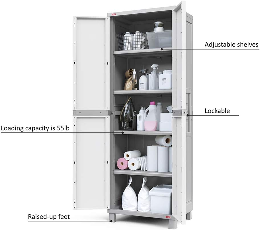 Thumbnail 5 de Storage Cabinet with Doors, 72.6 in height