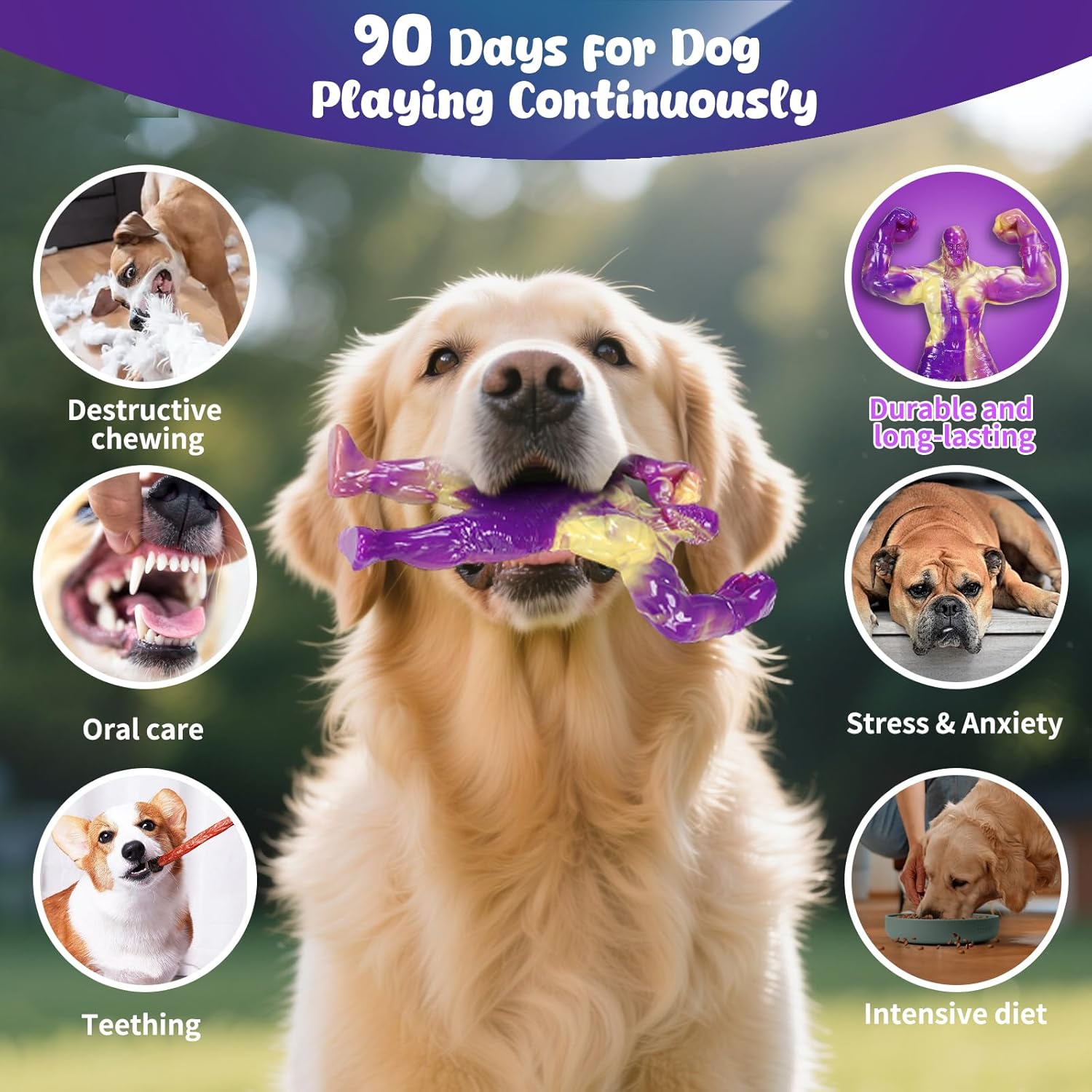 Thumbnail 1 de Herspany Indestructible Dog Chew Toy