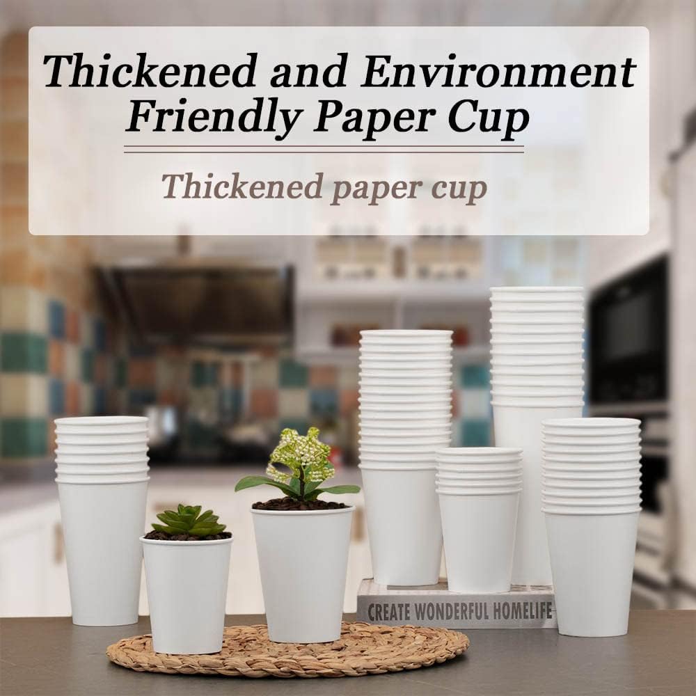 Thumbnail 3 de Lamosi 1000 Count 12 oz Paper Coffee Cups – Durable, Disposable, BPA-Free