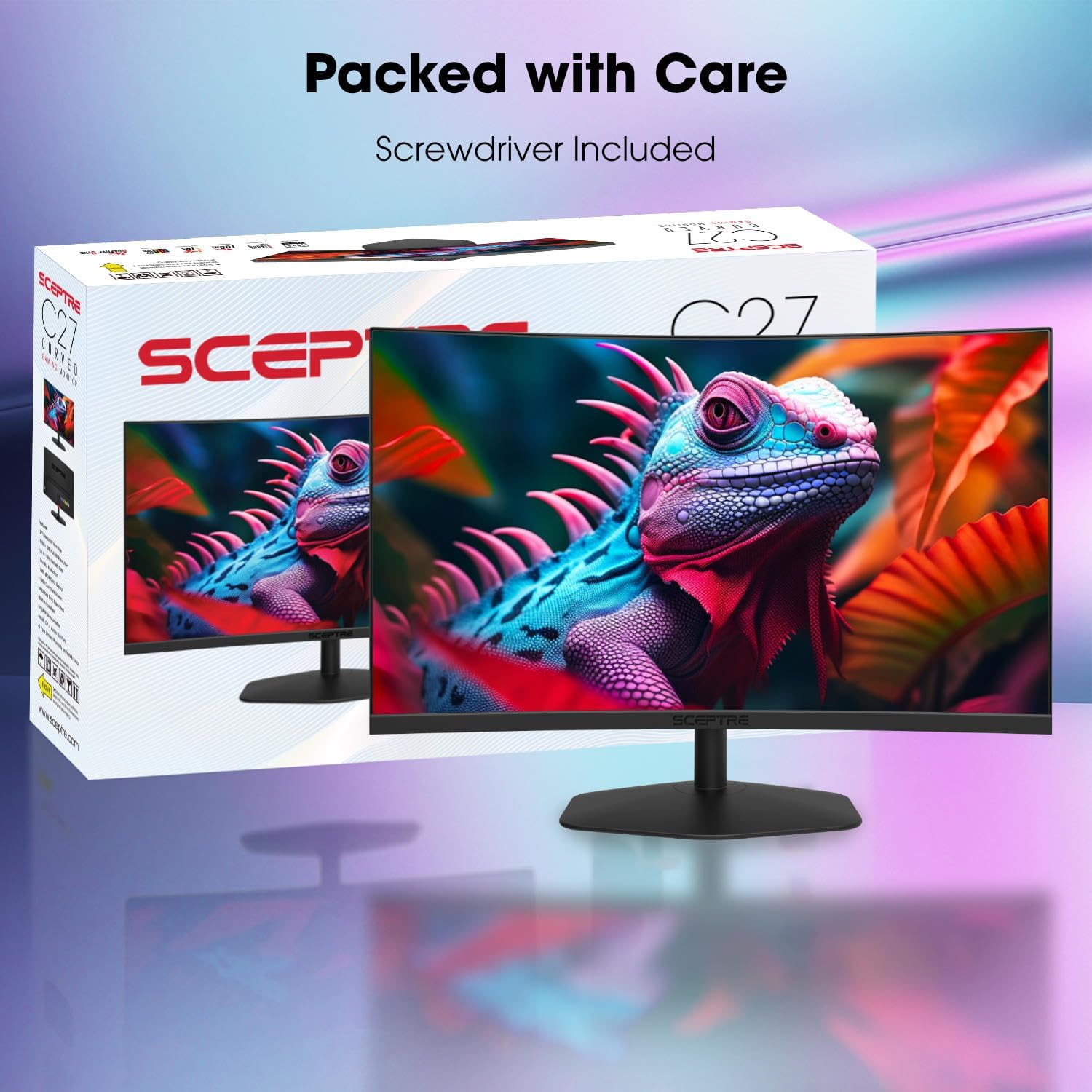 Thumbnail 4 de Sceptre Curved 27-inch Prime Gaming Monitor (C275W-FW100T Series) — 1500R VA, 100Hz, HDMI x2 + DisplayPort