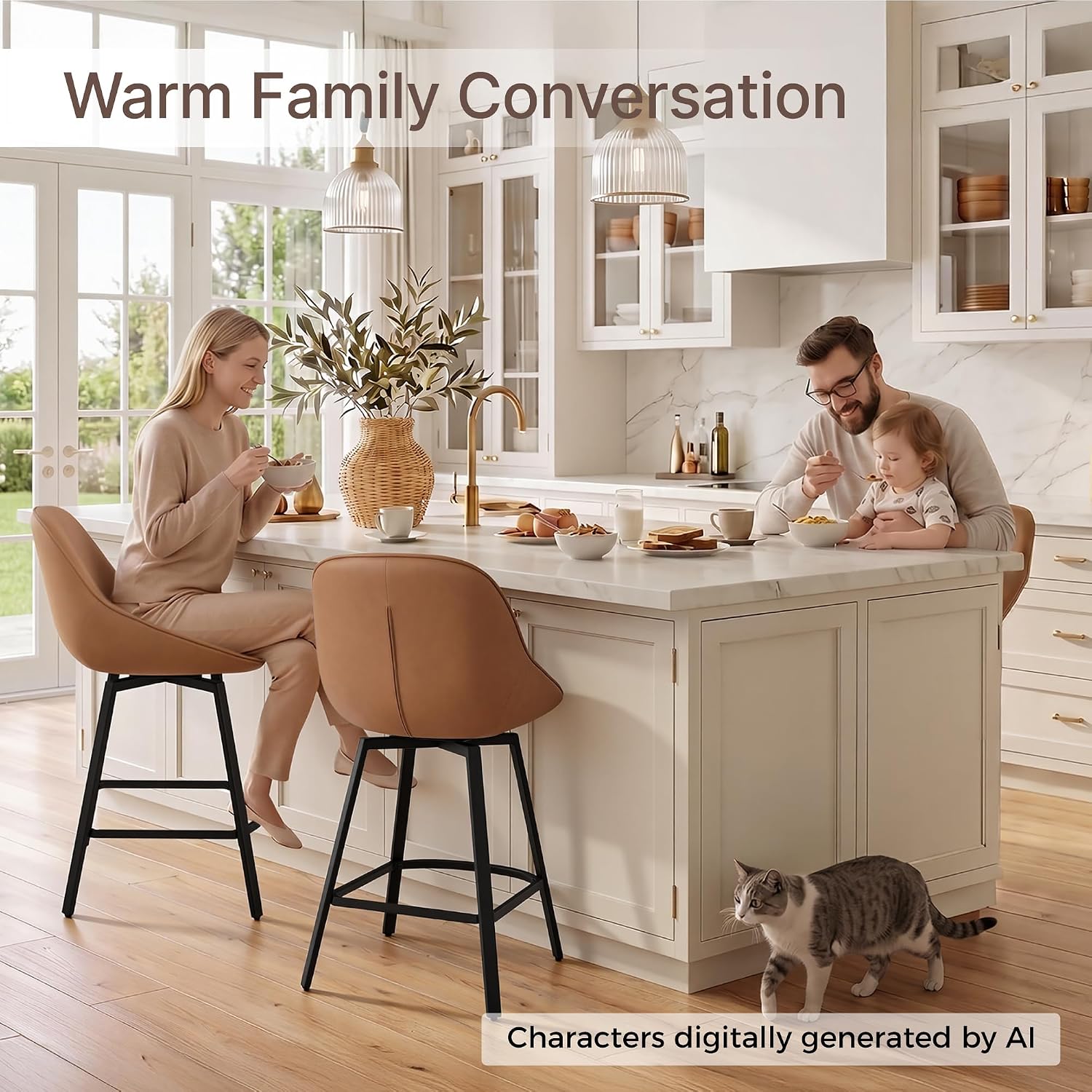 Detalle 2 de KISLOT Counter-Height Stools 26-Inch