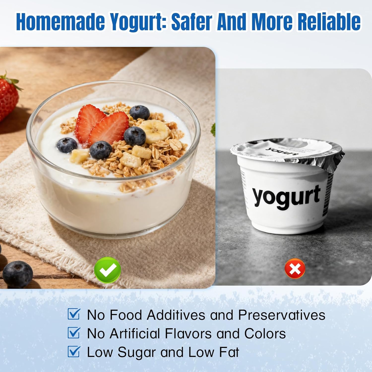 Thumbnail 6 de Yogurt Maker Probiotic 68–127℉ Two Containers