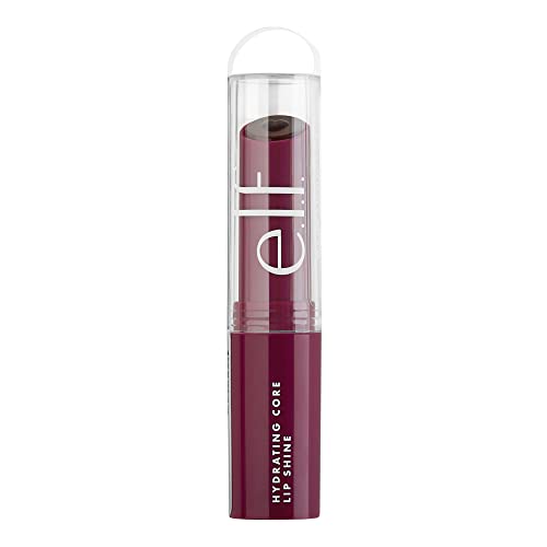 Detalle de e.l.f. Hydrating Core Lip Shine with Shea Butter & Vitamin E in Ecstatic Deep Berry