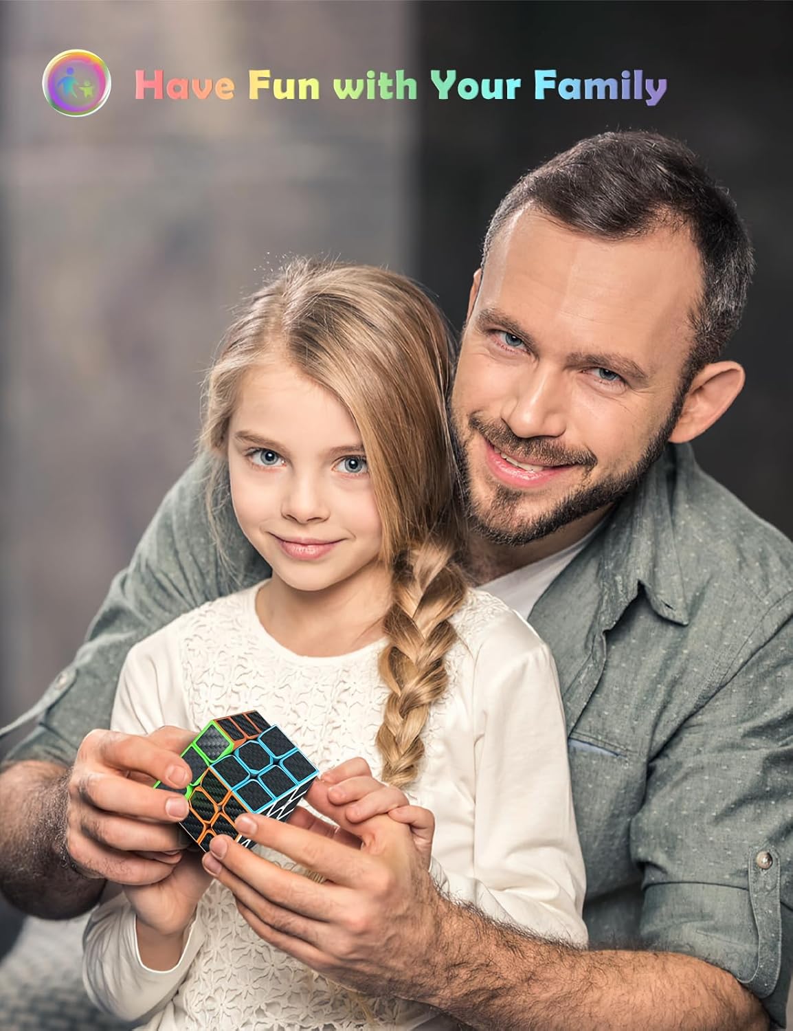 Thumbnail 6 de ROXENDA Speed Cube Set (2x2 & 3x3 Pyramid) with Carbon Fibre Stickers — including English manual