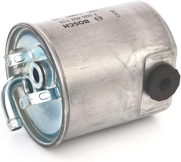 Detalle de Filtro Diesel Bosch N2112 per Auto: separa particelle e acqua, proteggendo l’impianto di iniezione