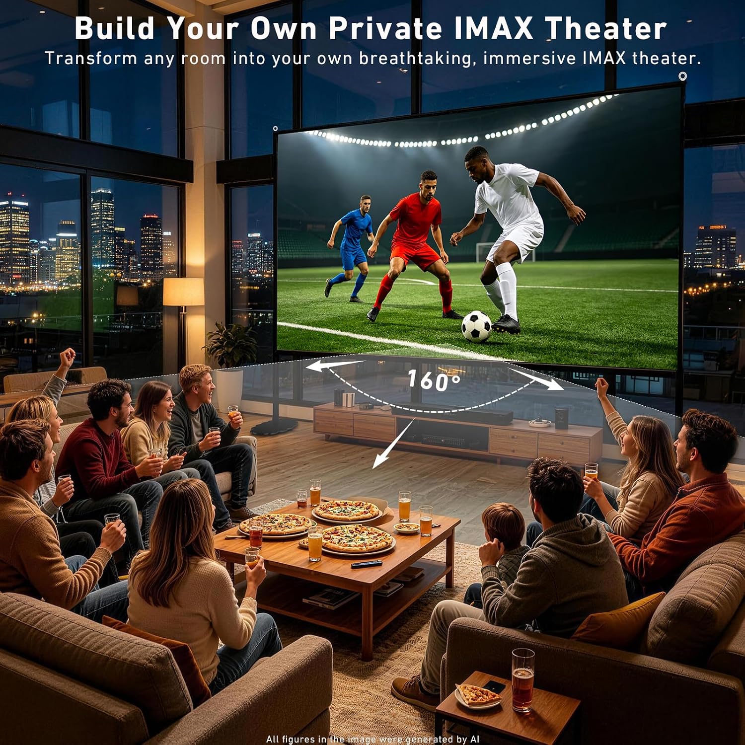 Detalle de Projector Screen, 150-Inch