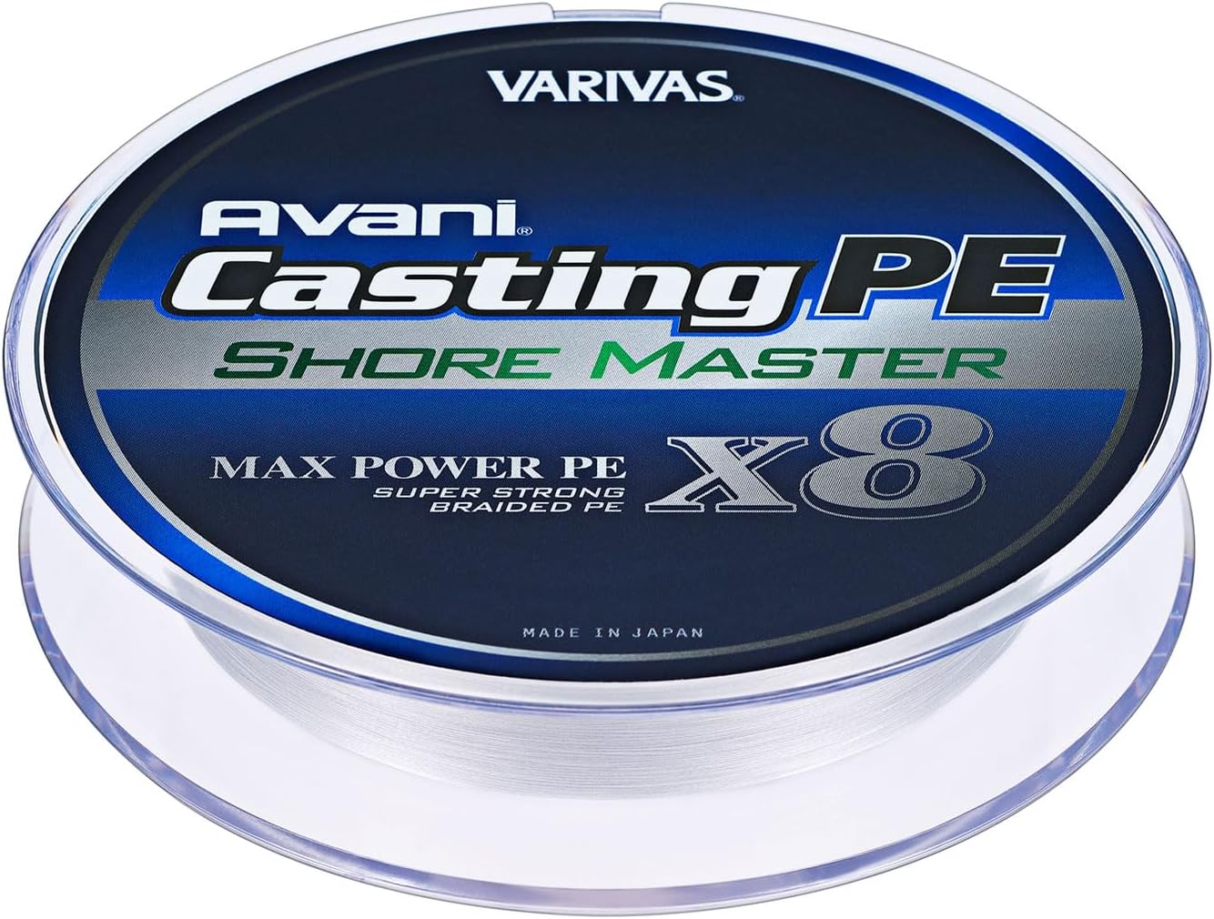 Detalle de VARIVAS アバニ キャスティングPE マックスパワー X8 ショアマスター 1.2号 200m 8本編み ホワイト