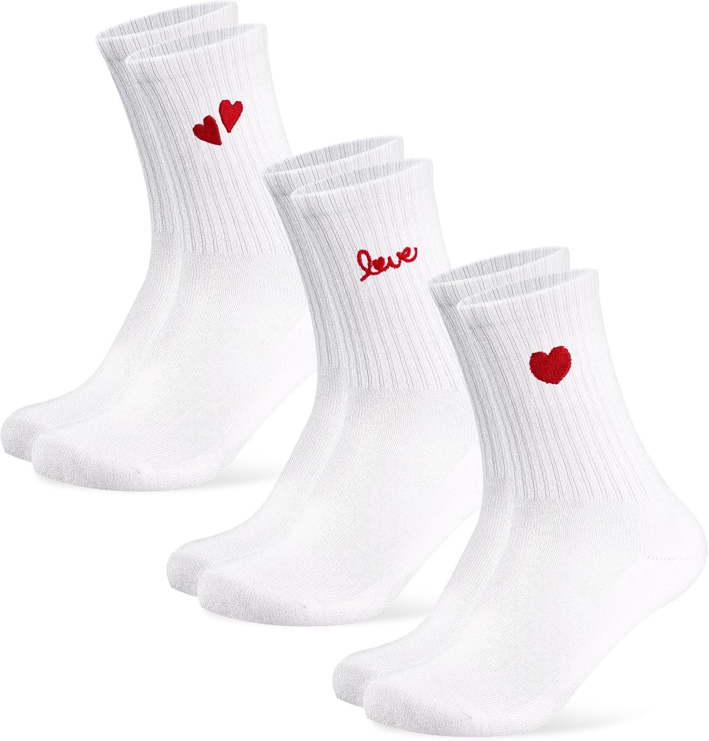 Detalle de Niofind Calzini Tennis per Donna e Uomo – 3 Paia di Calzini Cotone con Motivo Aperol