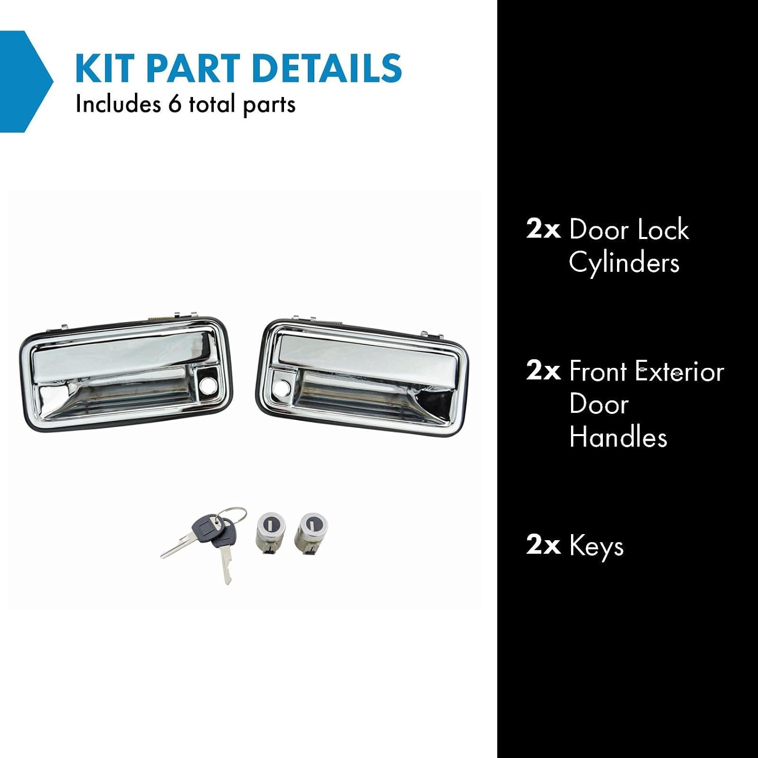 Detalle 2 de TRQ Exterior Door Handle Set 2