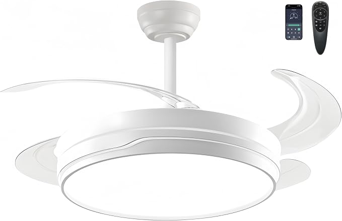 Detalle de LEDUNI ® Ventilador de Techo con Luz y Mando a Distancia