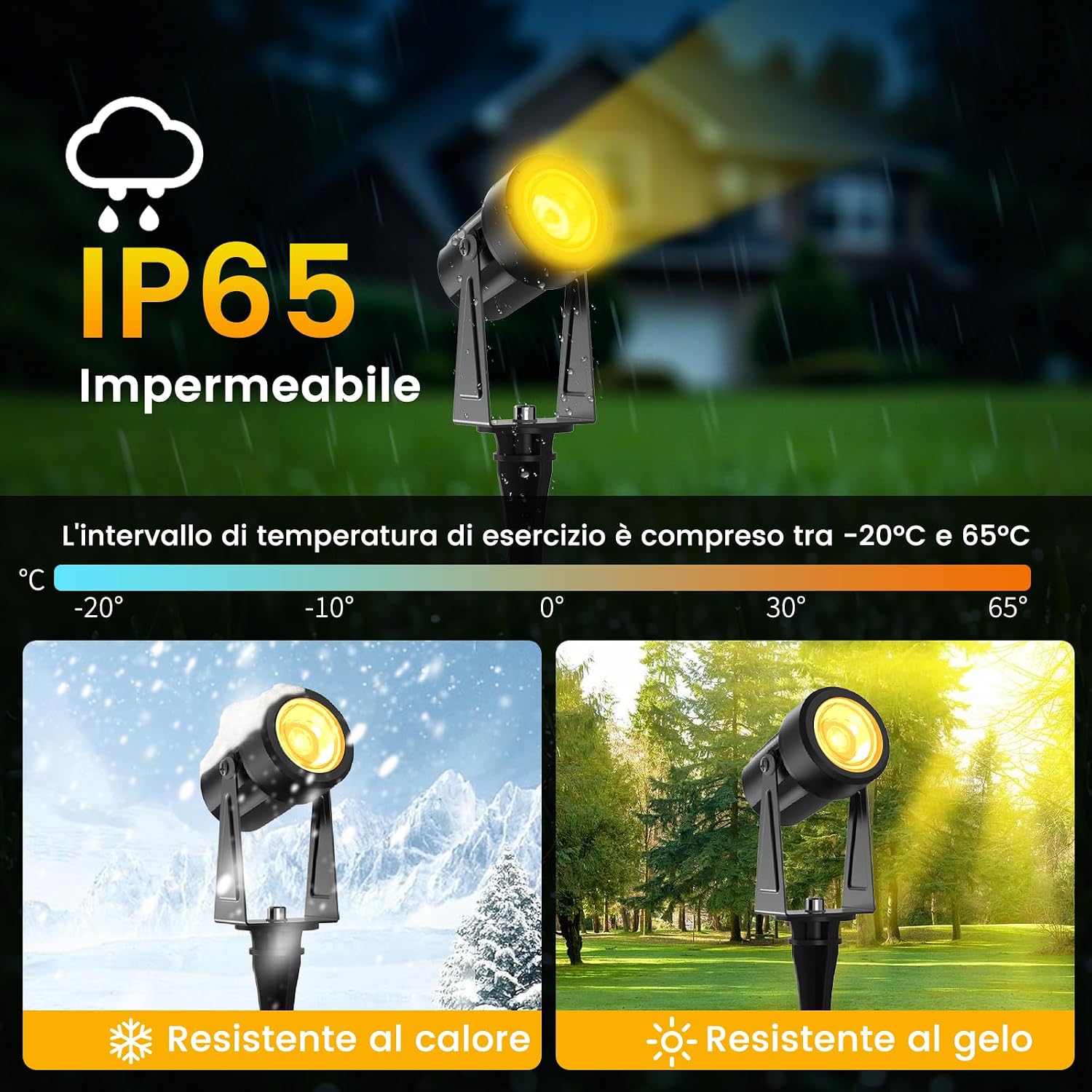 Detalle 2 de LONIUTO Illuminazione da giardino 14M 3000K