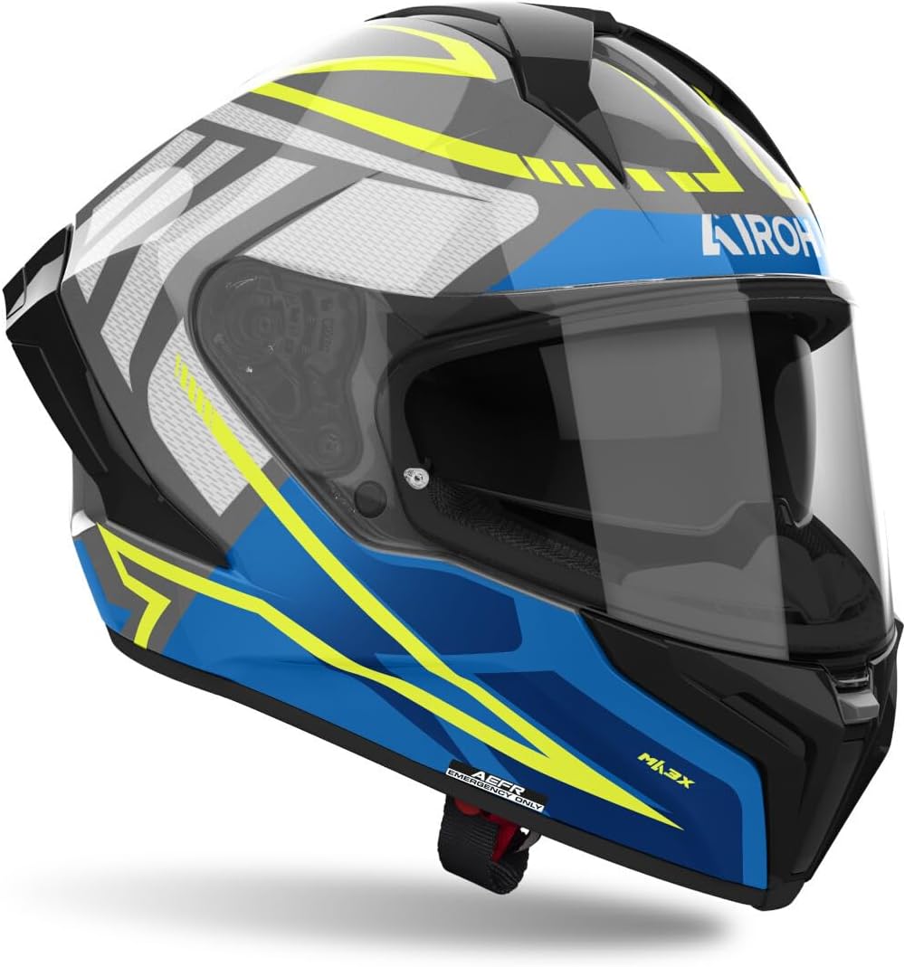 Thumbnail 1 de AIROH MATRYX RIDER Blue Gloss L — casco integrale, omologato ECE 2206