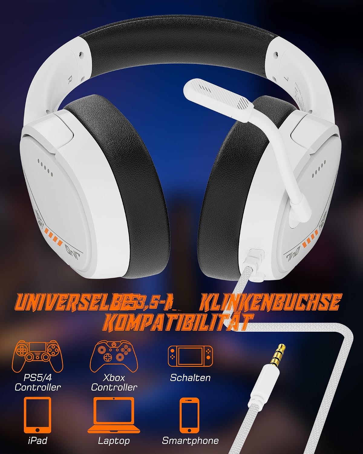 Detalle 2 de NUBWO HG04L Gaming-Headset 250 g