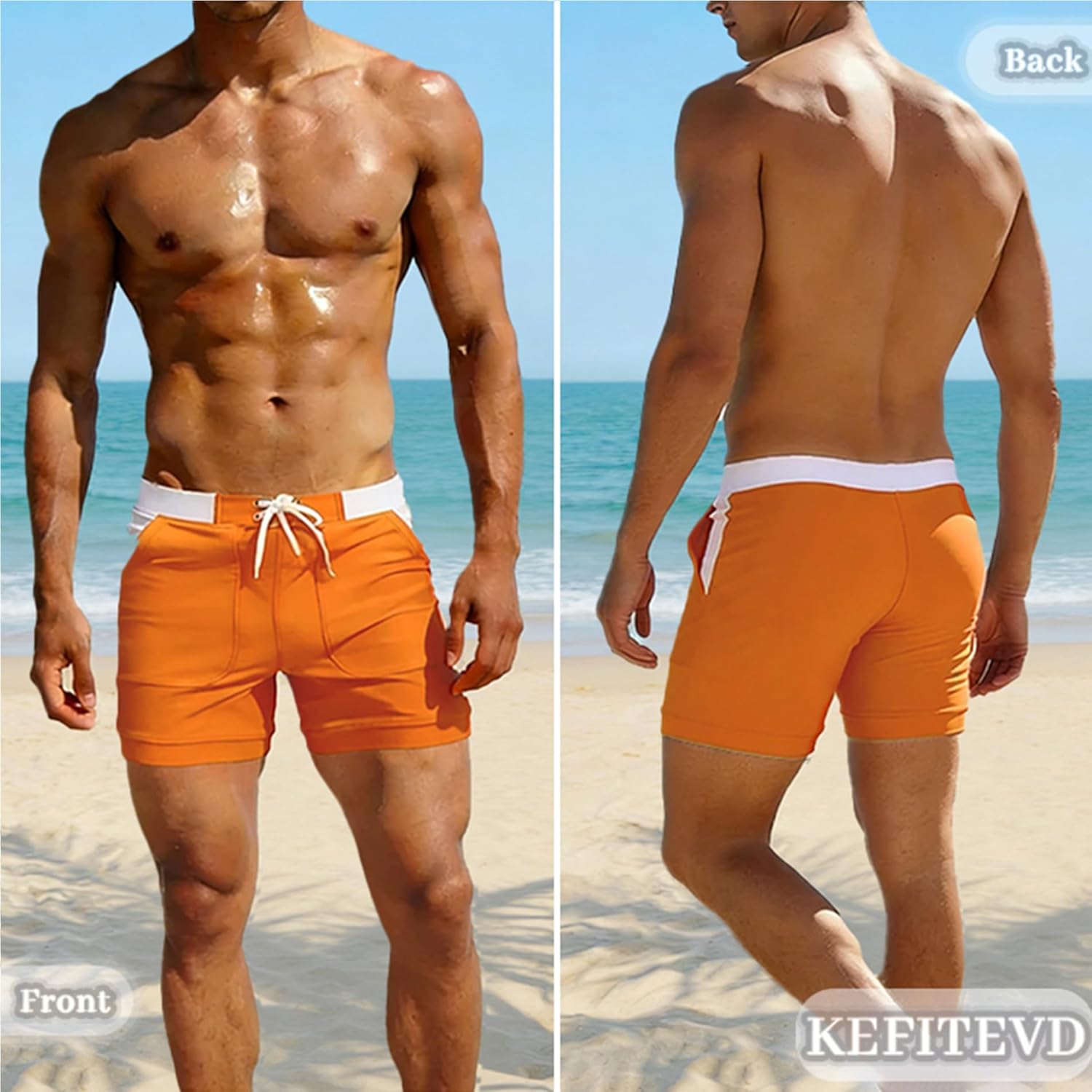 Thumbnail 1 de KEFITEVD Men's Quick Dry Swimming Shorts YK016