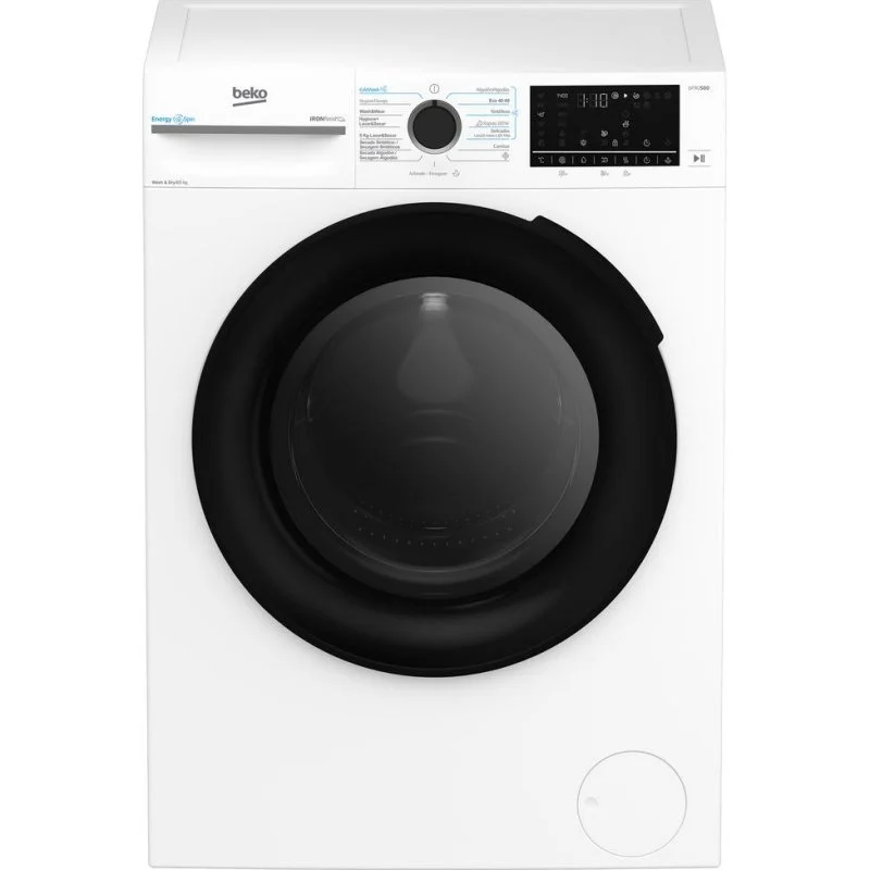 Detalle de Lavasecadora Beko BM5DFT48437WB ProSmart Inverter AquaWave 8 kg/5 kg