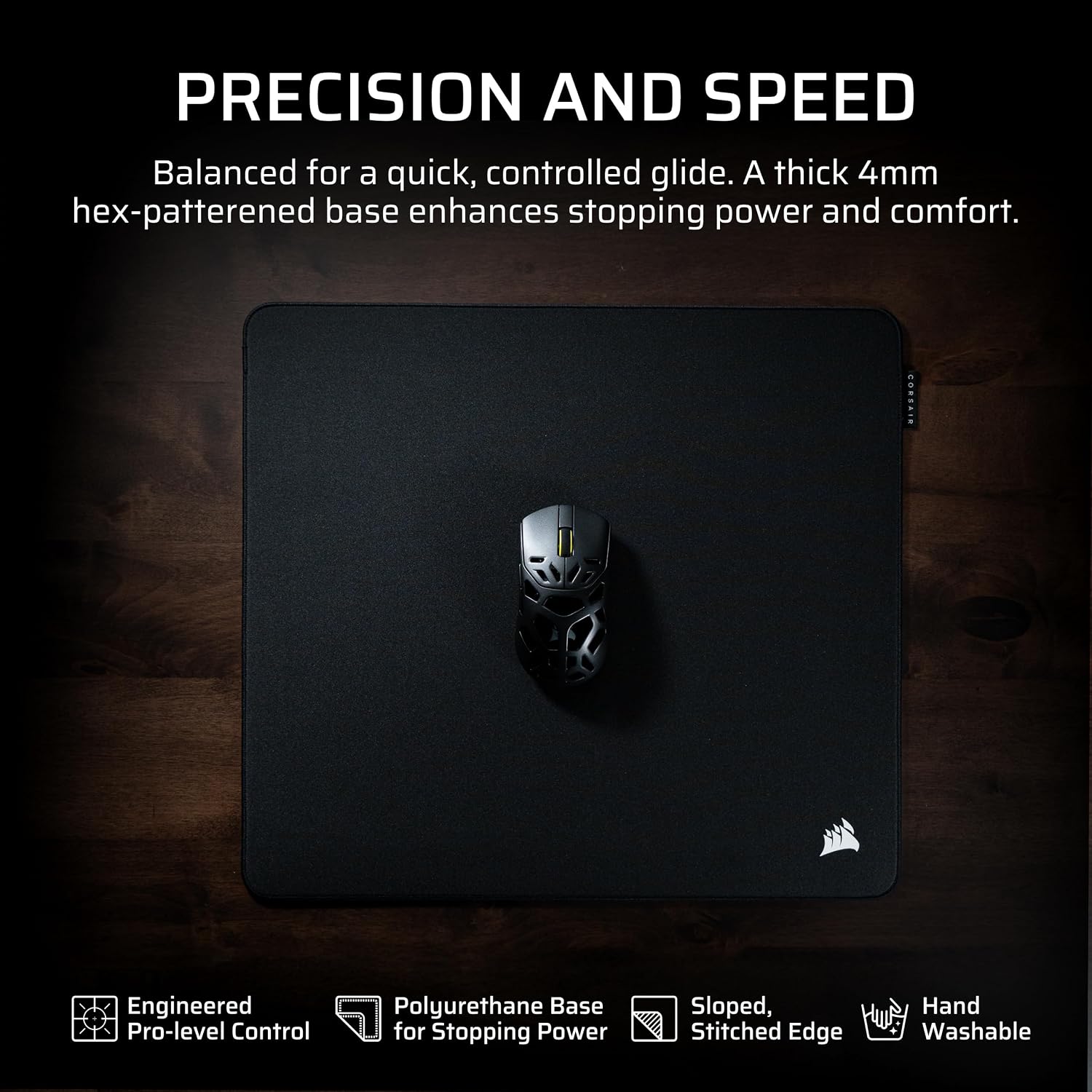 Thumbnail 1 de Corsair MM PRO Control Cloth Large Gaming Mouse Pad – Esports-Tuned Surface for Precision