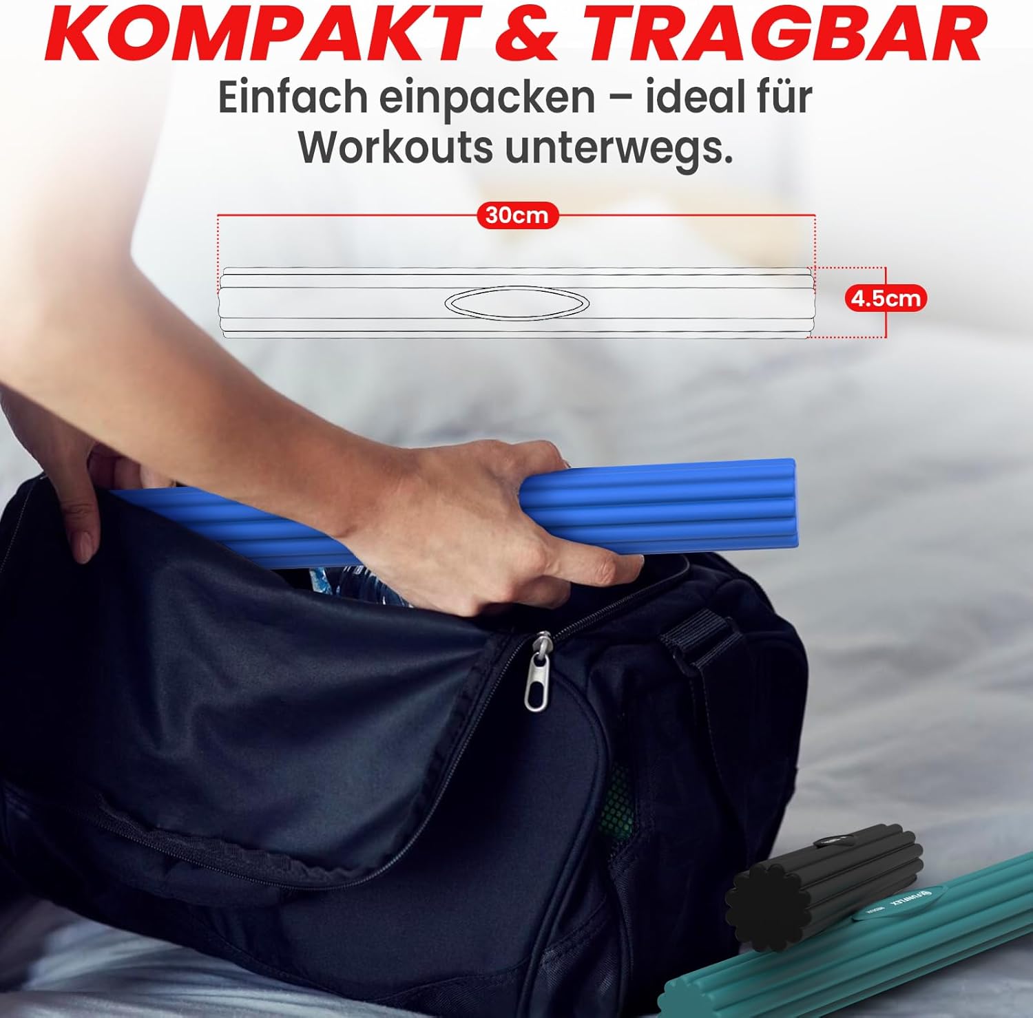 Thumbnail 6 de FUNFLEX Flexible Widerstandsstangen-Set (3 Stärken) für Tennisarm, Griffkraft- und Handtraining