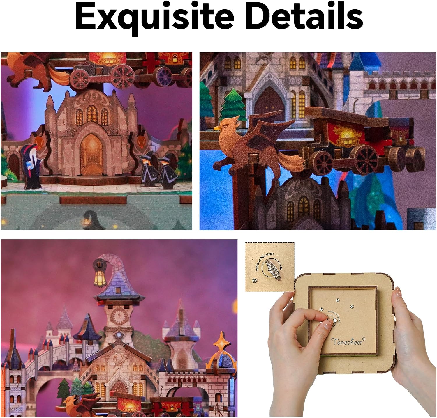 Thumbnail 2 de Tonecheer Music Box Wooden Castle