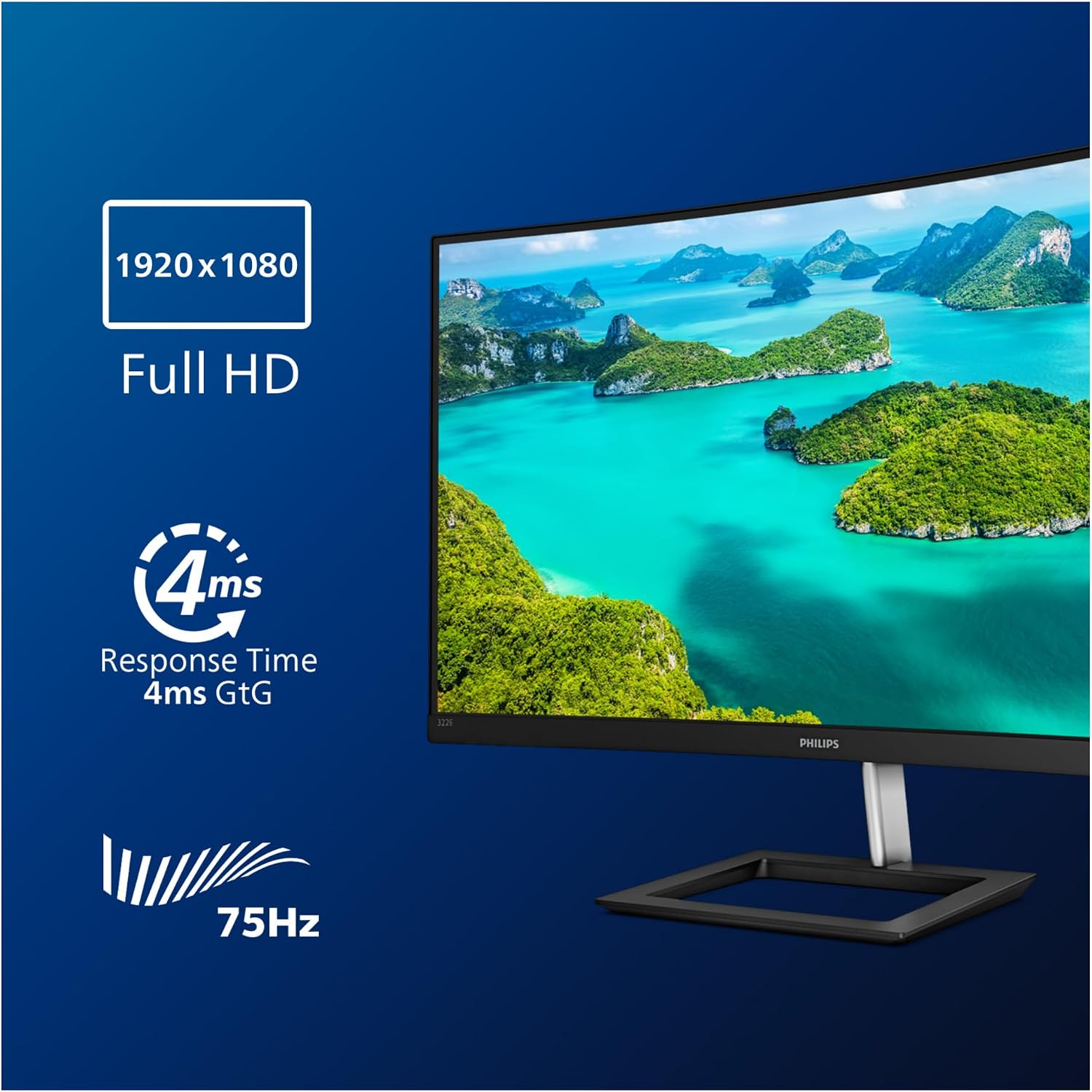 Detalle de Philips 322E1C 32 inch Curved Monitor
