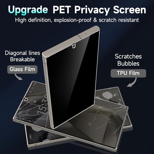 Thumbnail 3 de YWXTW EZ Unlock Samsung Galaxy S24 Ultra privacy protector 2-pack