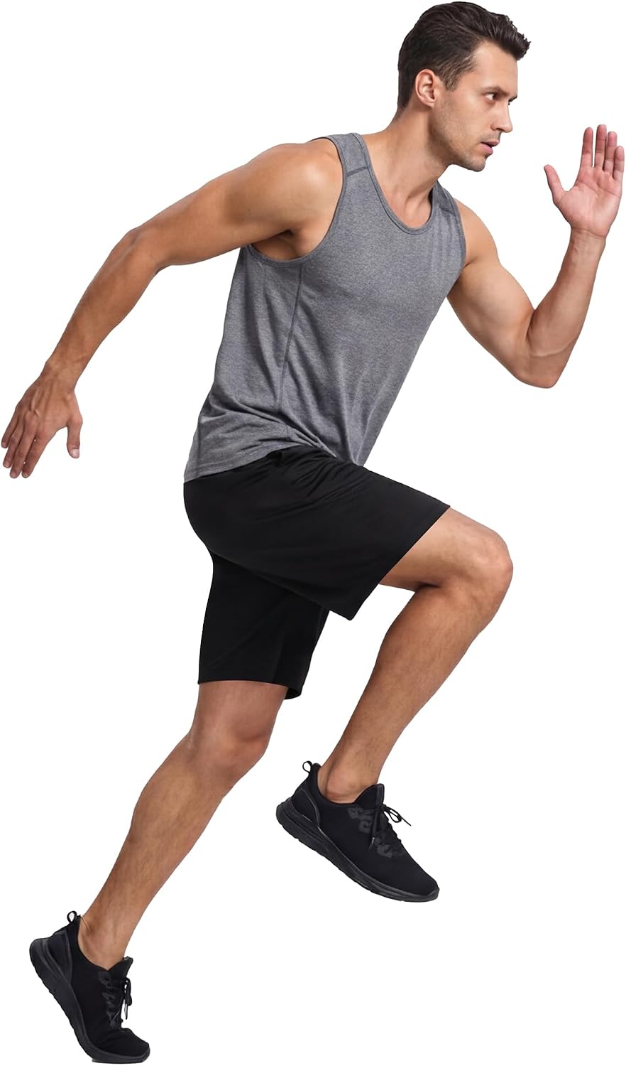 Detalle 2 de AMIYOYO Sporthose Herren Kurz – schnelltrocknend, leicht & flexibel mit Taschen
