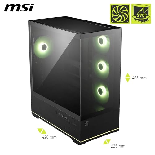 Thumbnail 1 de MSI mag PANO 110R PZ carcasa ATX para torre — GPU 400 mm 🖥
