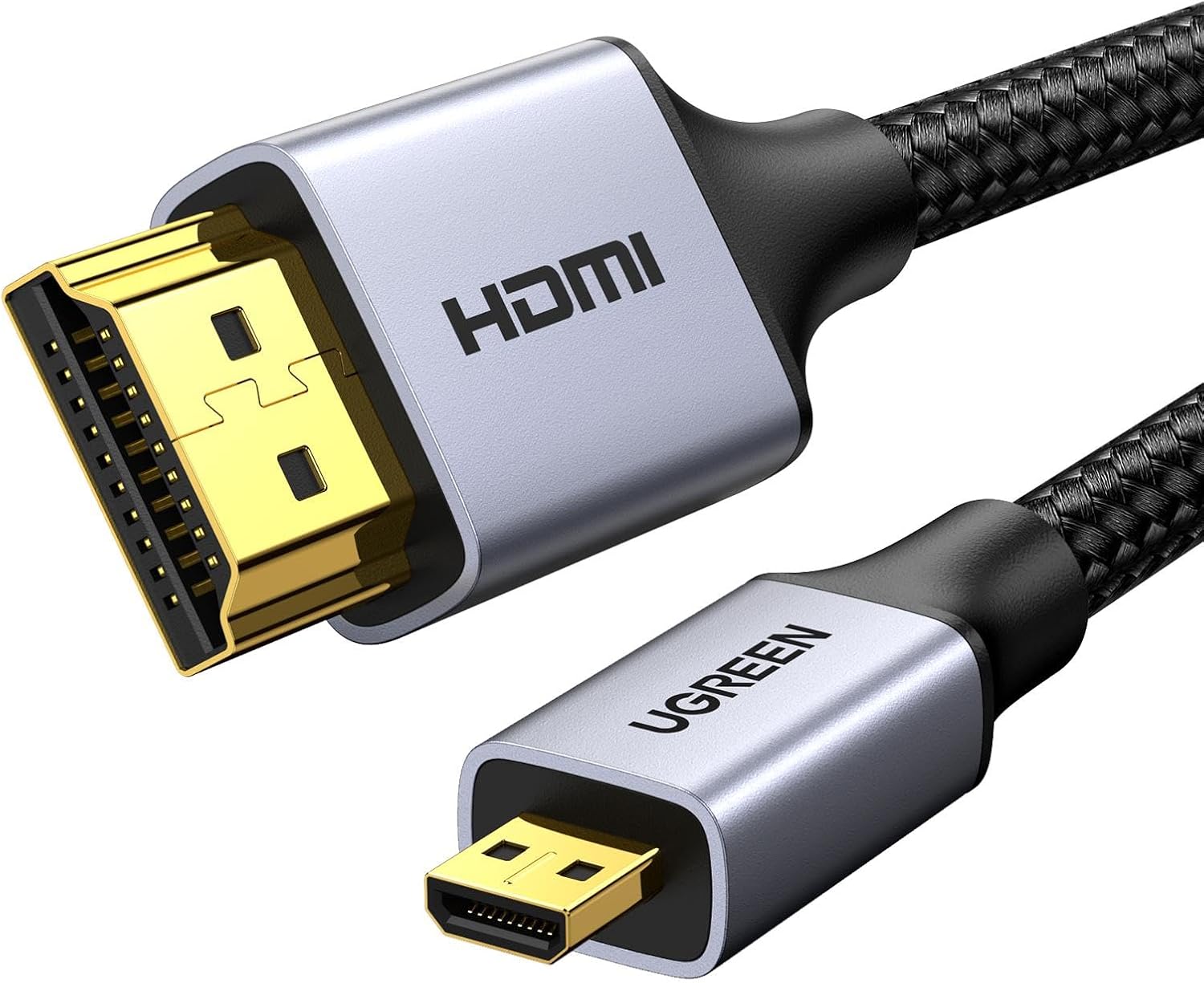 Detalle de UGREEN 10550 Micro HDMIケーブル 1m、4K@60Hz・双方向伝送対応