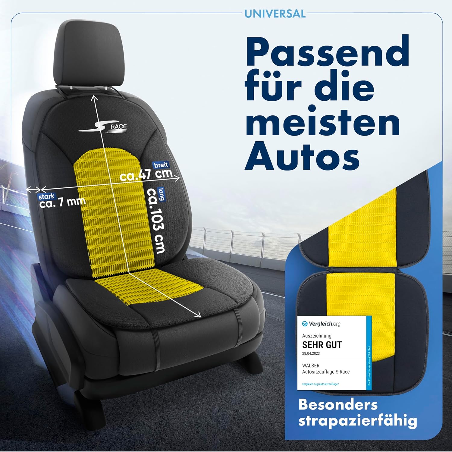 Thumbnail 2 de Walser Car Comfort S-Race Sitzauflage 2er