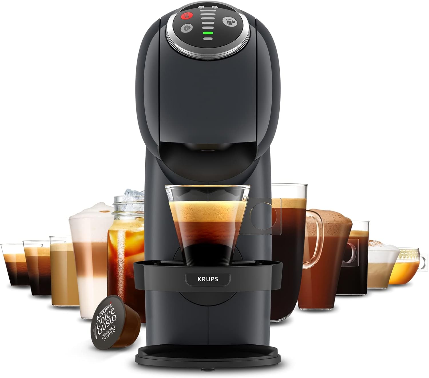 Thumbnail 3 de NESCAFÉ Dolce Gusto Genio S Plus von Krups KP340B – kompakte Kapselkaffeemaschine mit 0,8-Liter-Wassertank und 4 Temperaturstufen
