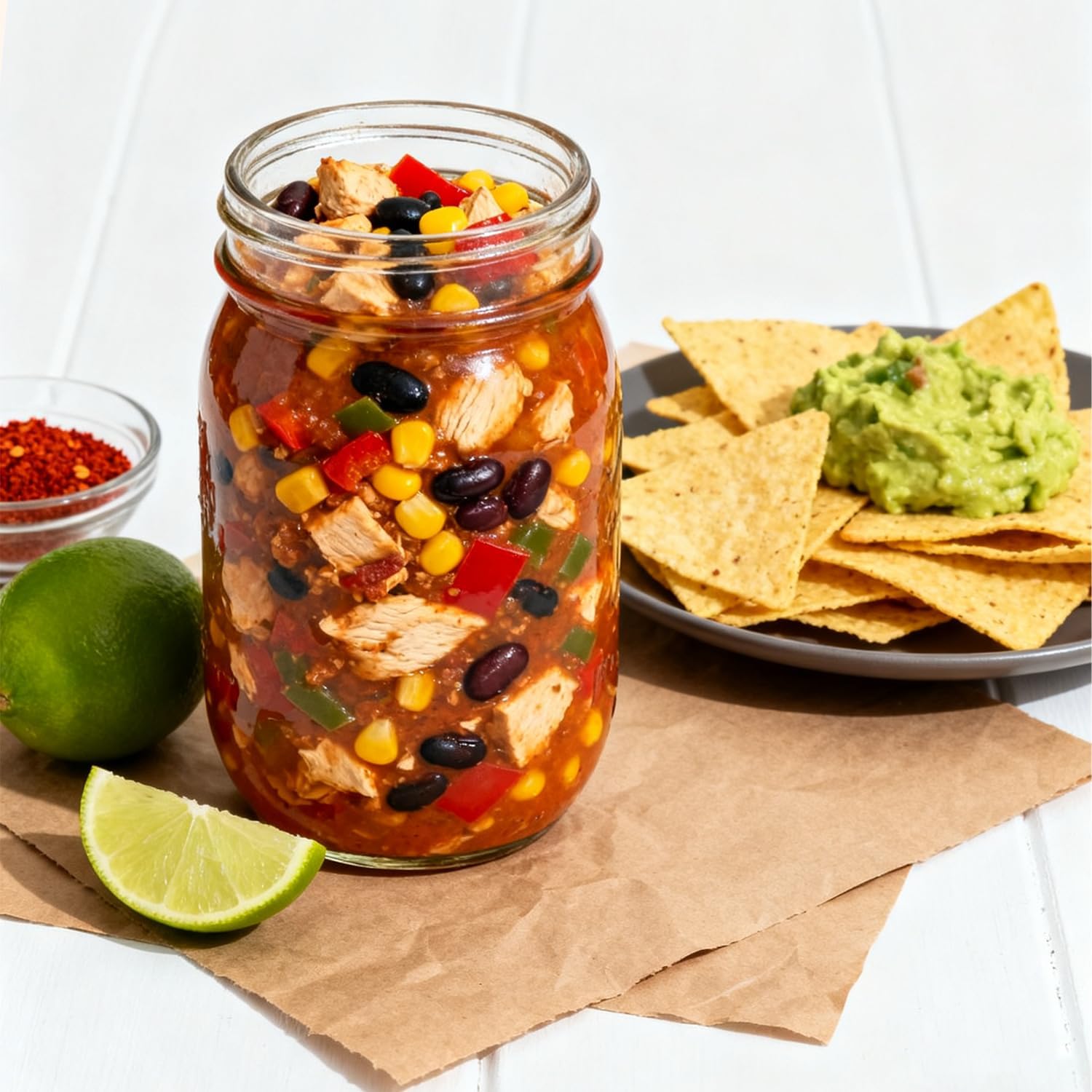 Detalle 2 de ComSaf Wide Mouth Mason Jars 32 oz glass jars 🫙