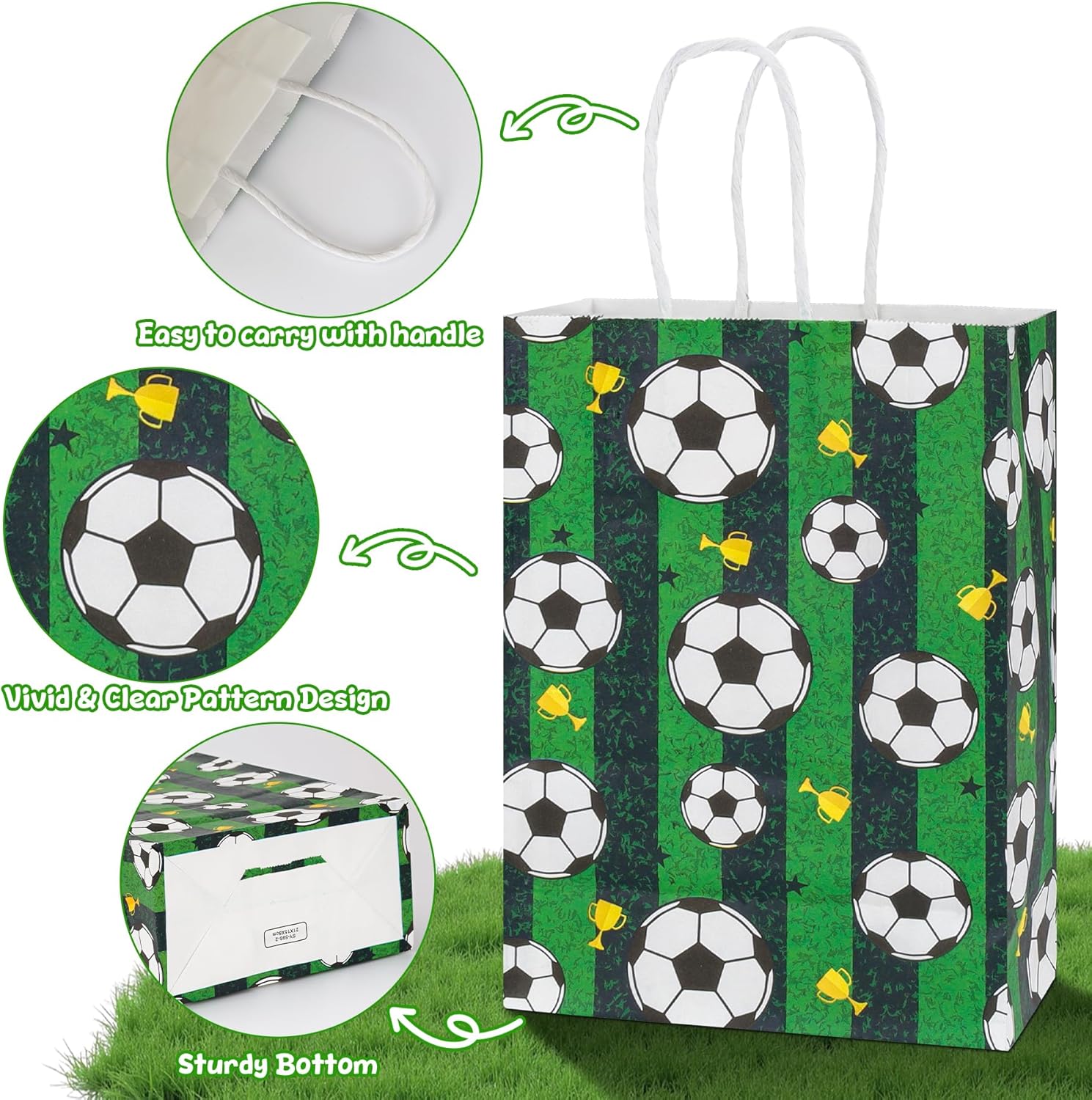 Thumbnail 2 de Fußball Party Taschen 10er Pack 🎁