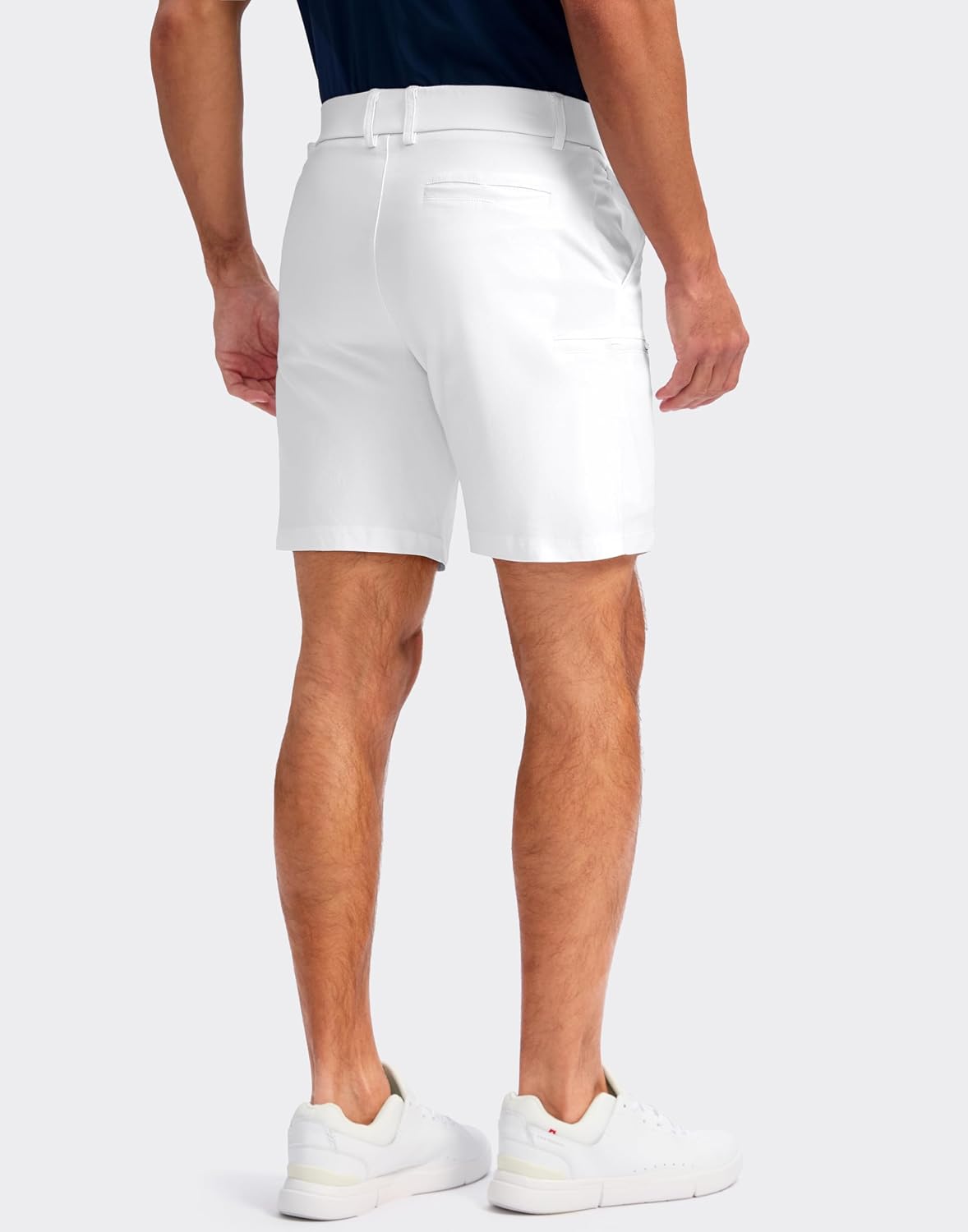 Detalle de Pudolla Men's Casual Shorts 7/9 Inch Golf Shorts Stretch with 4 Pockets